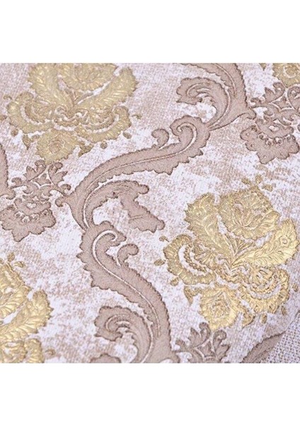 Zümrüt Exclusive 5625 Krem Kahve Küçük Damask Desen Duvar Duvar Kağıdı 5m² fiyatları