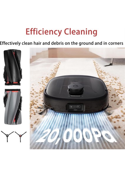 Eufy E25 Omni / E28 Omni Robot Süpürge Yedek Kitleri, Aksesuarlar Ana Yan Fırça Hepa Filtre Paspas Bezi Toz Torbası (Yurt Dışından) fırsatları