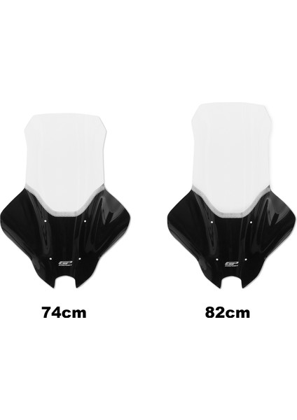 Gp Kompozit Yamaha Nmax 125 / 155 2025 Uyumlu Elcikli Tur Camı Şeffaf