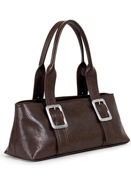 METAL TOKALI DERİ GÖRÜNÜMLÜ KOL ÇANTASI TW6250052087006