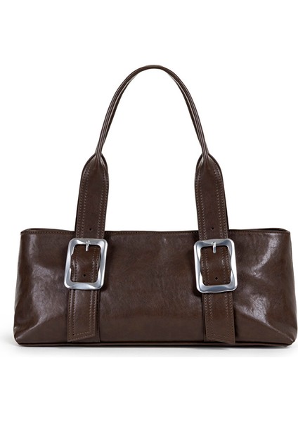 METAL TOKALI DERİ GÖRÜNÜMLÜ KOL ÇANTASI TW6250052087006 indirimleri