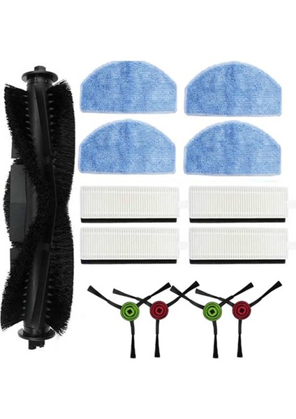 Laresar Mars 01 /lubluelu SL68 Elektrikli Süpürge Aksesuarları Için 13 Adet Ana Yan Fırça Paspas Filtresi (Yurt Dışından)