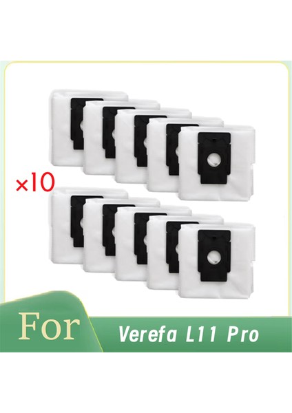 Verefa L11 Pro Elektrikli Süpürge Için 10 Adet Toz Torbası Gelişmiş Temizlik Verimliliği Temel Elektrikli Süpürge Aksesuarları (Yurt Dışından)