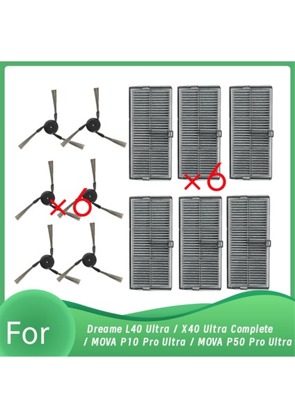 Dreame L40 Ultra / X40 Ultra Complete / Mova P10 Pro Ultra / Mova P50 Pro Ultra Vakum Için Gelişmiş Temizleme Verimliliği (Yurt Dışından)