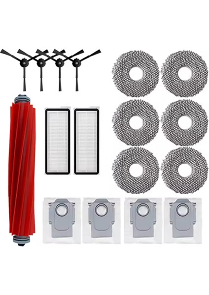 Roborock Q Revo Maxv/q Revo S/q Revo Pro Elektrikli Süpürge Yedek Parçaları Fırça Toz Torbası Hepa Filtre Paspas Bezleri (Yurt Dışından)