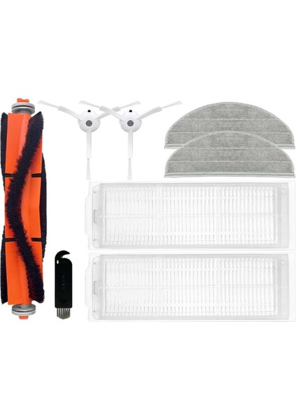 Zaco M1S Robot Süpürge, Yedek Parça Aksesuarları, Ana Yan Fırça, Hepa Filtre, Paspas Pedi (Yurt Dışından)