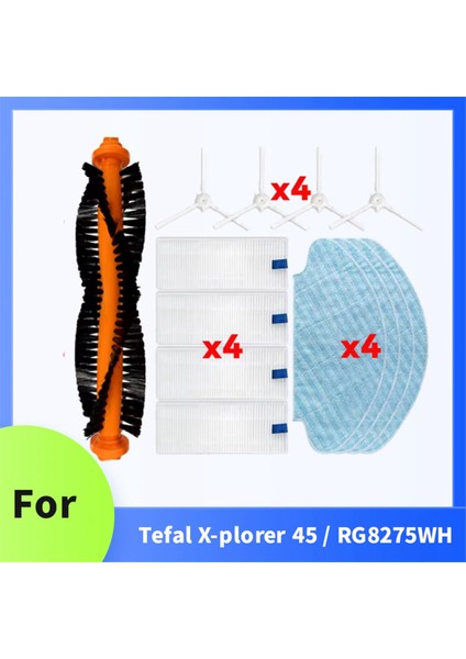 Tefal X-Plorer 45 / RG8275WH Elektrikli Süpürge Aksesuarları Için 13 Parça Ana Yan Fırça Paspas Filtresi (Yurt Dışından) modelleri