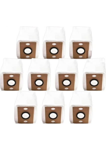 Ilife V9, V9 Pro, G9, G9 Pro, A12 Pro Otomatik Boşaltma Robot Süpürge Aksesuarları Için Toz Torbası Yedek Parçaları 10 Adet (Yurt Dışından)