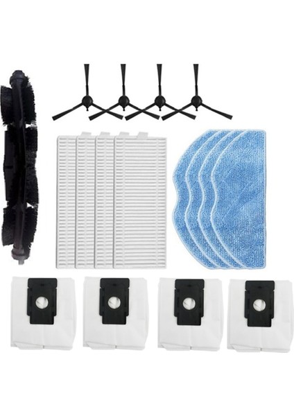 360 S8 / Botslab S8 Plus / Honor Choice R2 / R2S Lite / R2 Plus Süpürme Makinesi Aksesuarları Için 17 Adet (Yurt Dışından)