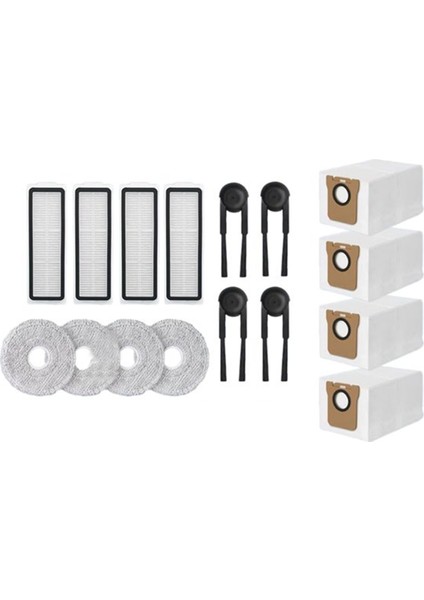 Xiaomi Mijia M40S/OV31CN Süpürge Makinesi Aksesuarları Için 16 Adet Ana Yan Fırça Paspas Filtre Toz Torbaları (Yurt Dışından) fırsatları