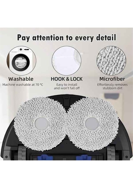 Ecovacs Deebot X5 Omnı / X5 Pro Omnı / X5 Pro Elektrikli Süpürge Parçaları Için 32 Adet Paspas Bezi Hepa Filtre Ana Yan Fırça (Yurt Dışından) fırsatları