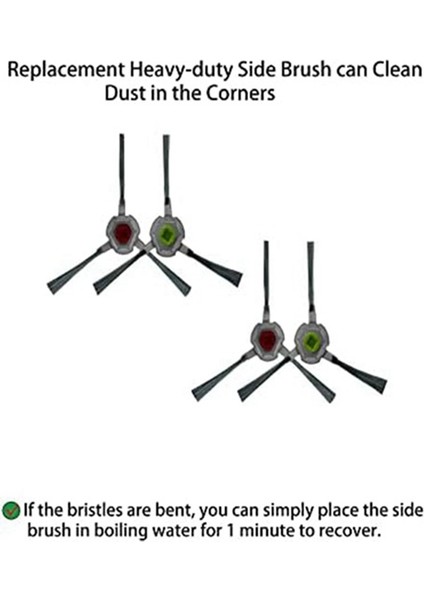 Yeedi K650 Kendiliğinden Boşalan Robot Süpürge Için 6 Adet Ana Yan Fırça Bez Toz Torbası Temizleyici Parça Değişimi (Yurt Dışından) modelleri