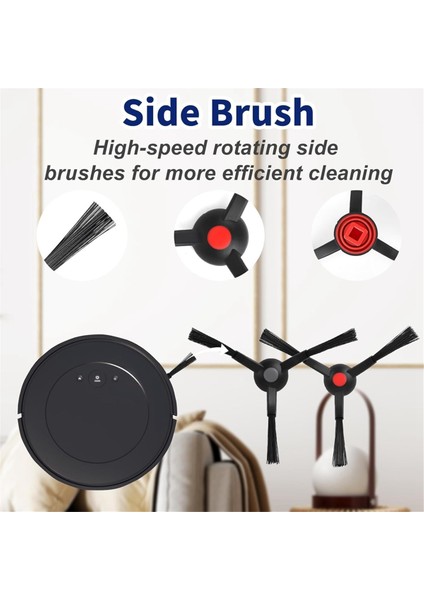 Eufy Robot Vakum Omni S1 Pro / S1 Parça Aksesuarları Ana Yan Fırça Hepa Filtre Paspas Bezi Toz Torbası Değişimi (Yurt Dışından) modelleri