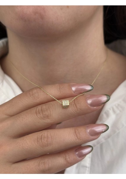 14 Ayar Altın Küp Kolye 632 modelleri