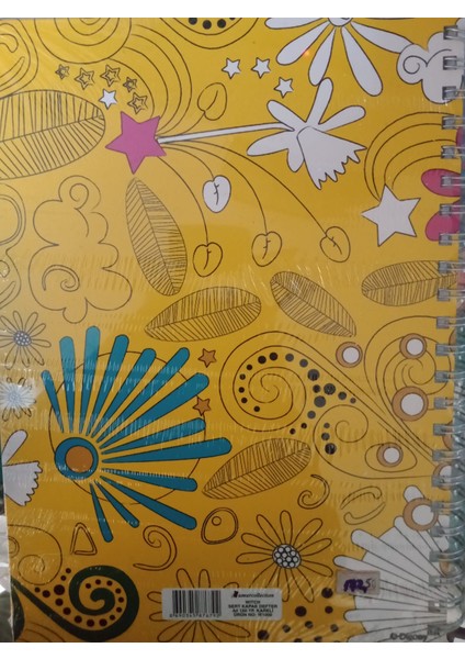 Collection Witch A4 Sert Kapak Kareli Defter 150YP Sarı Renk fiyatları