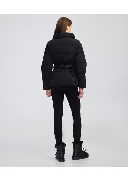 Deri Görünümlü Elastik Kuşaklı Mont IW6250012210001 fırsatları