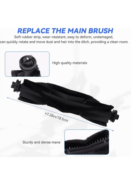 Eufy X8 Pro Serisi Robot Süpürge Yedek Parçaları - X8 Pro Aksesuar Seti, Ana Fırçalar, Filtreler, Yan Fırçalar (Yurt Dışından) modelleri