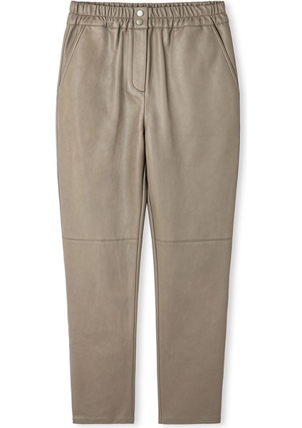 Deri Görünümlü Elastik Bel Pantolon IW6250003218003 fırsatları