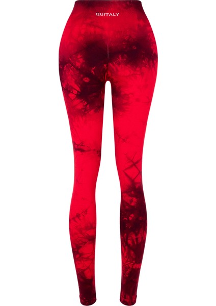 Seamless/dikişsiz Büzgülü Dikişsiz Batik Tayt Kırmızı modelleri