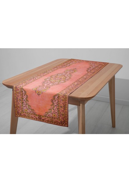 Kilim Detaylı Çok Renkli Runner