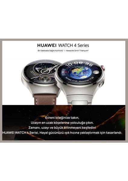 Watch 4 Pro Akıllı Saat -Titanyum (Distribütör Garantili)