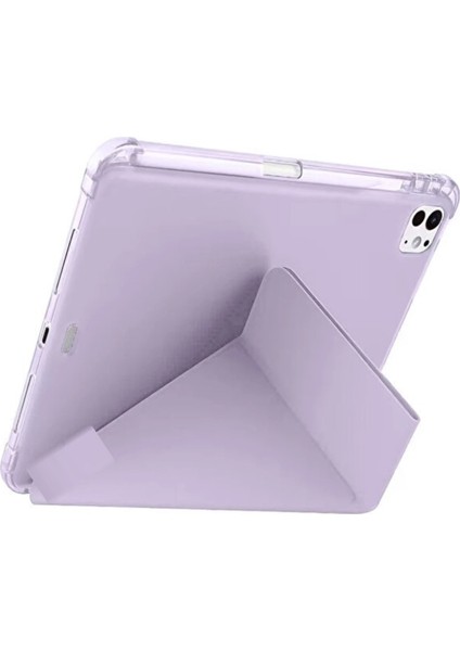 Huawei Matepad Pro 12.2" Kılıf Katlanır Kalem Bölmeli Silikon Standlı Uyku Modlu Akıllı Kapak modelleri