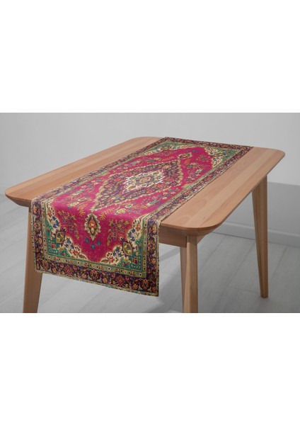 33X100 cm Estetik & Silinebilir Kilim Desenli Runner