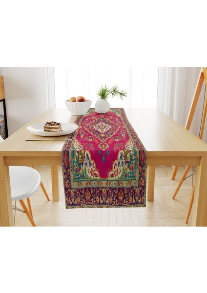 33X100 cm Estetik & Silinebilir Kilim Desenli Runner fiyatları