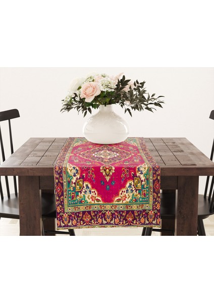 33X100 cm Estetik & Silinebilir Kilim Desenli Runner modelleri