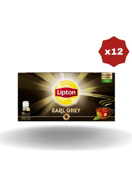 Early Grey Bardak Çay 25 Li - (12 Adet)
