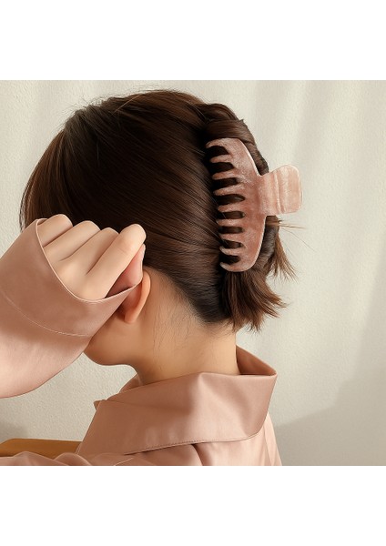 Simli Pudra Pembe Renk Tırmık Model Mandal Toka 11 cm - Şık ve Dayanıklı fiyatları