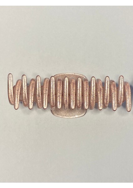 Simli Pudra Pembe Renk Tırmık Model Mandal Toka 11 cm - Şık ve Dayanıklı indirimleri