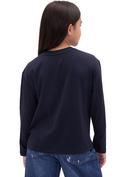 Kız Çocuk Relaxed Grafik Logo T-Shirt -817650 fiyatları