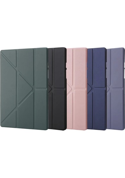 Huawei Matepad Pro 12.2" Kılıf Katlanır Kalem Bölmeli Silikon Standlı Uyku Modlu Akıllı Kapak modelleri