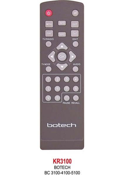 Bc 3100-4100-5100 Uydu Kumandası