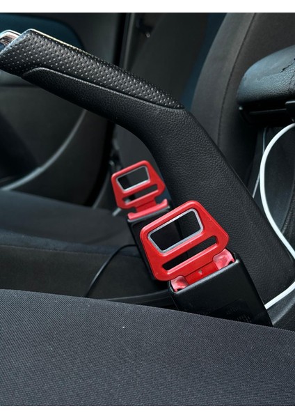 Oto Araba Kırmızı Emniyet Kemeri Klipsi Gazoz Açacaklı 2 Adet