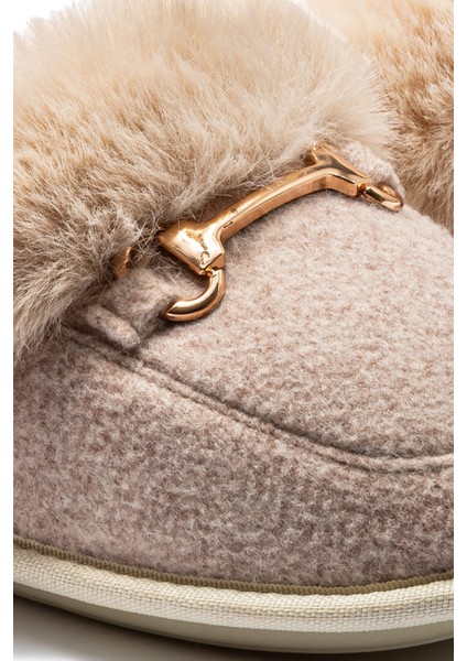 Ania Kadın Tokalı Ev Terliği Bej 37/41 fiyatları