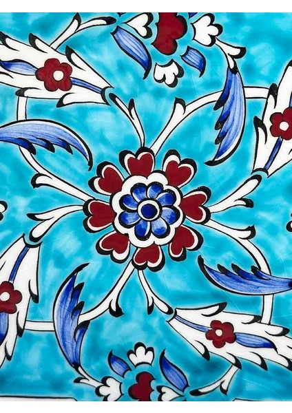 Selçuklu Yıldızı ve Lotus Motifli Iznik Çini Tabak fiyatları