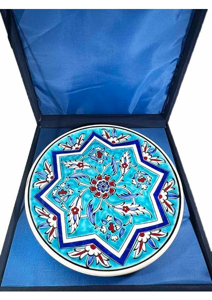 Selçuklu Yıldızı ve Lotus Motifli Iznik Çini Tabak modelleri