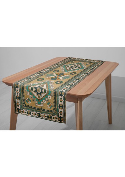 Dekoratif ve Silinebilir Etnik Masa Örtüsü