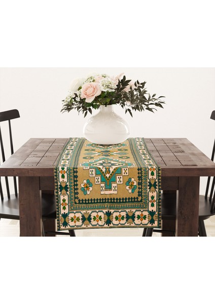 Dekoratif ve Silinebilir Etnik Masa Örtüsü modelleri