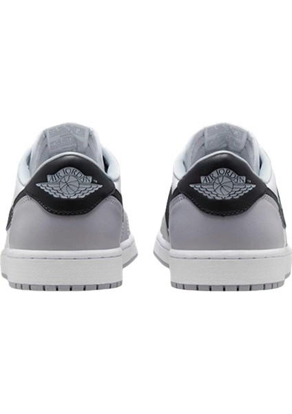 Air Jordan 1 Retro Low Og Leather Unisex Sneaker Hakiki Deri Unisex Günlük Spor Ayakkabı Beyaz Gri fırsatları