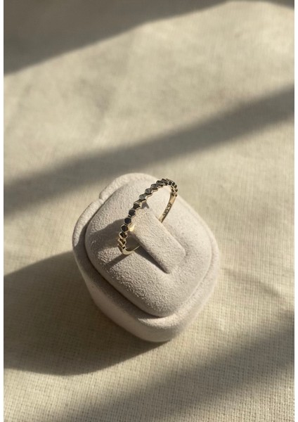 14 Ayar Altın Minimal Altıgen Yüzük indirimleri