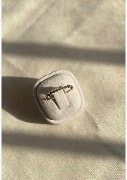 14 Ayar Altın Minimal Altıgen Yüzük