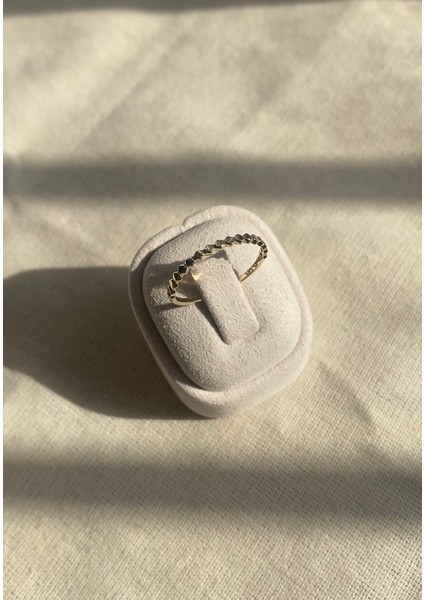 14 Ayar Altın Minimal Altıgen Yüzük