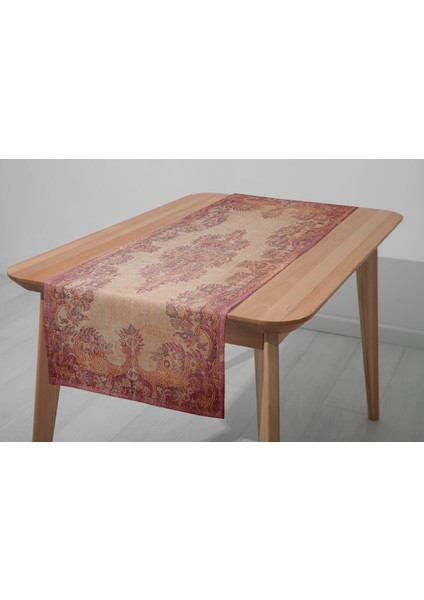 Kilim Motifli Runner & Silinebilir Servis Takımı 33X100 cm