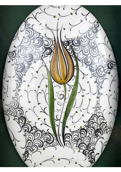 Kültürel Temsil Hediyesi – Sarı Lale ve Haliç Motifli Iznik Çini Pano fiyatları