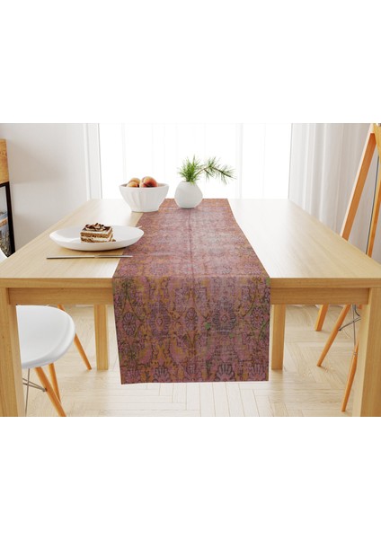 Rustik Şıklıkta Runner ve Silinebilir Servis Takımı 33X100 cm fiyatları