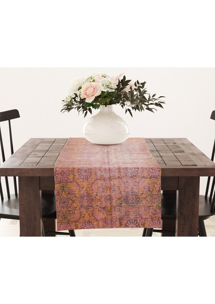 Rustik Şıklıkta Runner ve Silinebilir Servis Takımı 33X100 cm modelleri