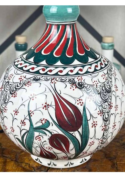 Ateş Lalesi – Vip Iznik Çini Vazo fiyatları